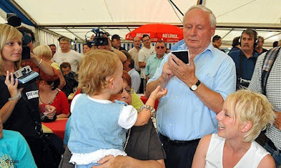 Oskar Lafontaine, candidato de Die Linke en Sarre