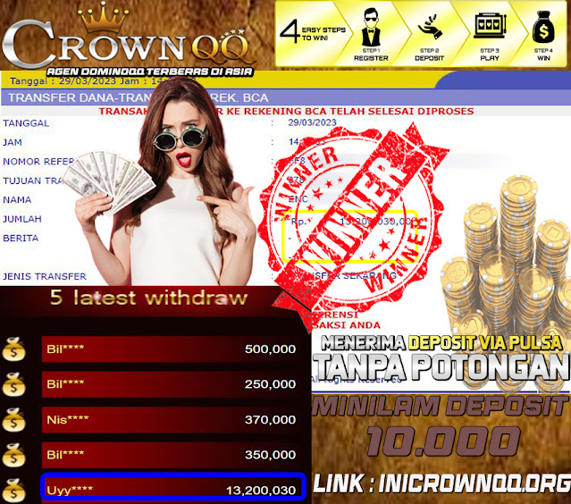 CrownQQ Agen DominoQQ BandarQ dan Domino99 Online Terbesar