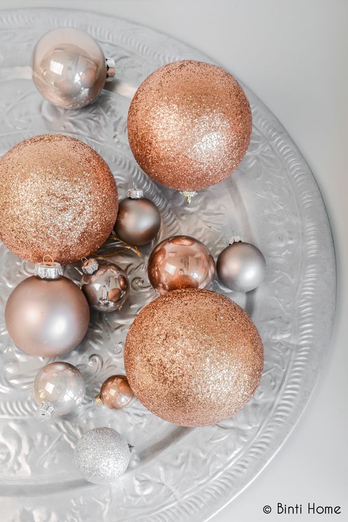  copper baubles