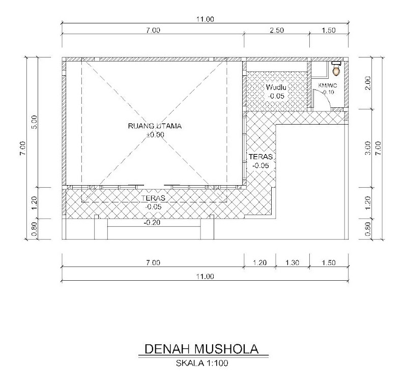 24+ Ukuran Mushola Sekolah