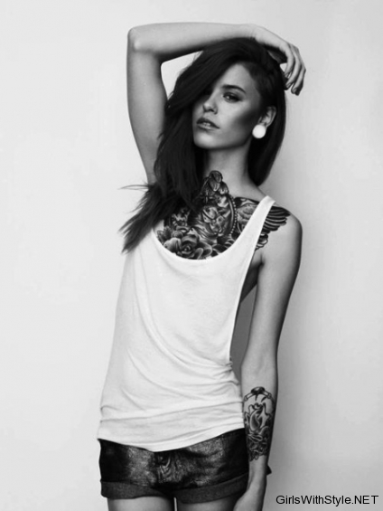 Girls With Tattoos And Gauges Tumblr