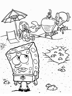 Bob Esponja celoso  por Arenita para colorear