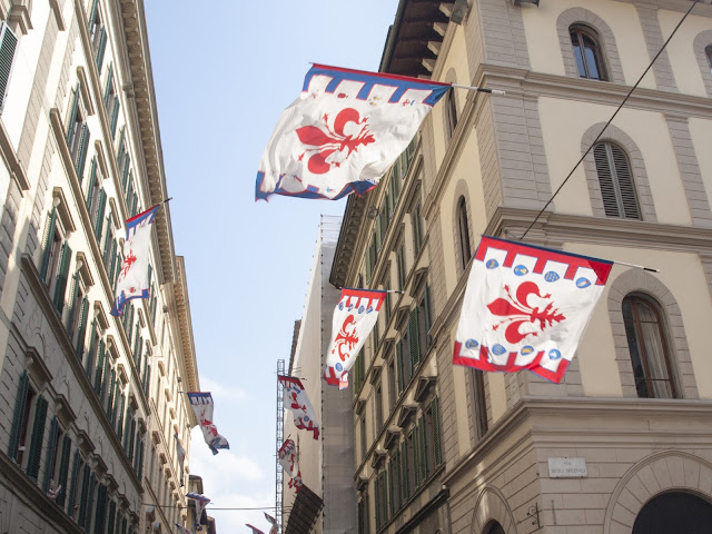 jiemve, Florence, fête, lancer, drapeaux