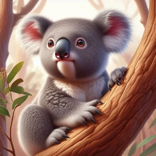 Koala sobre un árbol