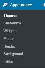 Kostumasi Menu Appearance di Wordpress