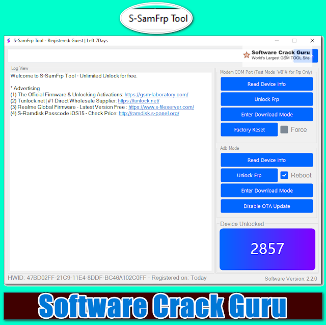 S-SamFrp Tool v2.2.0 Latest Version Free Download (one-click FRP Bypass)