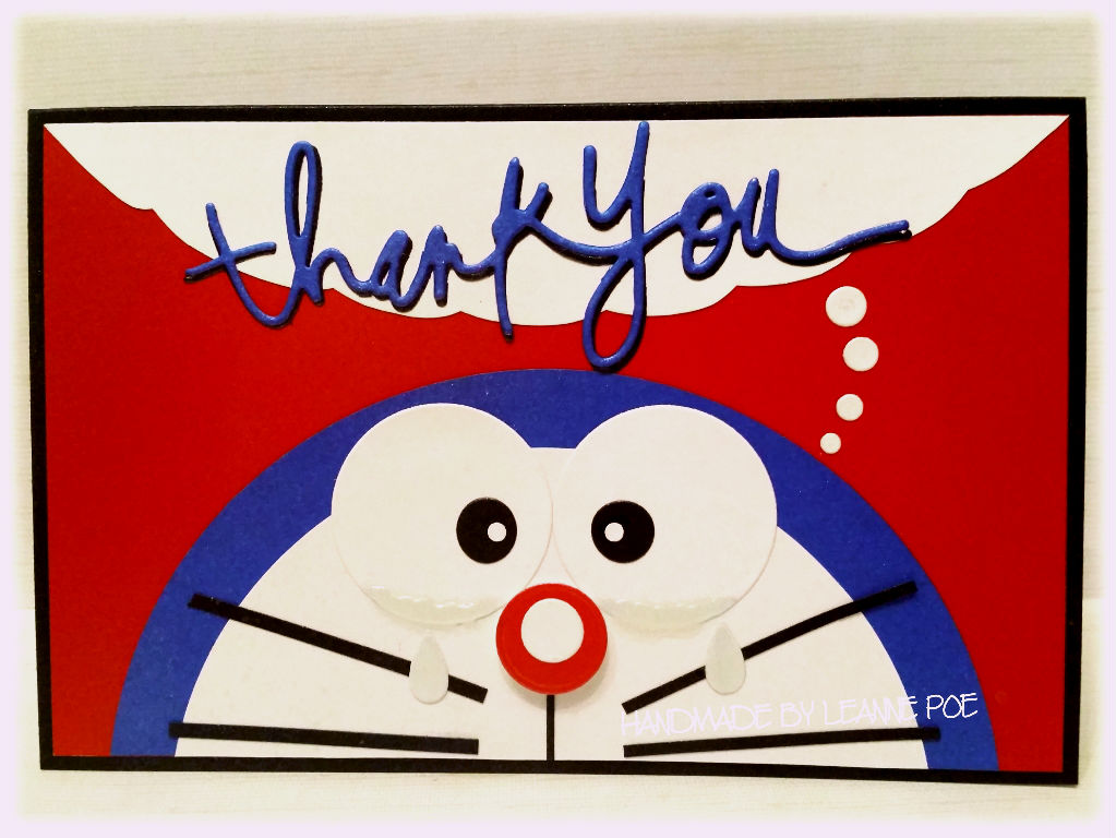 Finding My Groove Doraemon Thank you  card
