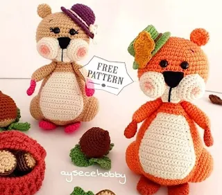 PATRON GRATIS ARDILLA AMIGURUMI 62328