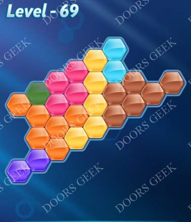 Block! Hexa Puzzle [7 Mania] Level 69 Solution, Cheats, Walkthrough for android, iphone, ipad, ipod