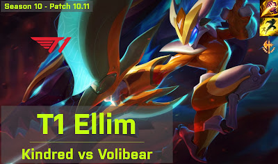 T1 Ellim Kindred JG vs Volibear - KR 10.11