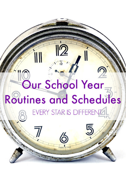 Our School Year Routines and Schedules