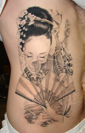 Japanese Geisha tattoos Design-4