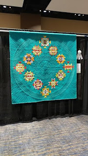 "Shelly's Bruswick Sampler" was made by Klonda Holt of Leawood, KS and quilted by Dorie Hruska of Forever Quilting