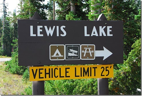 Lewis Lake Sign