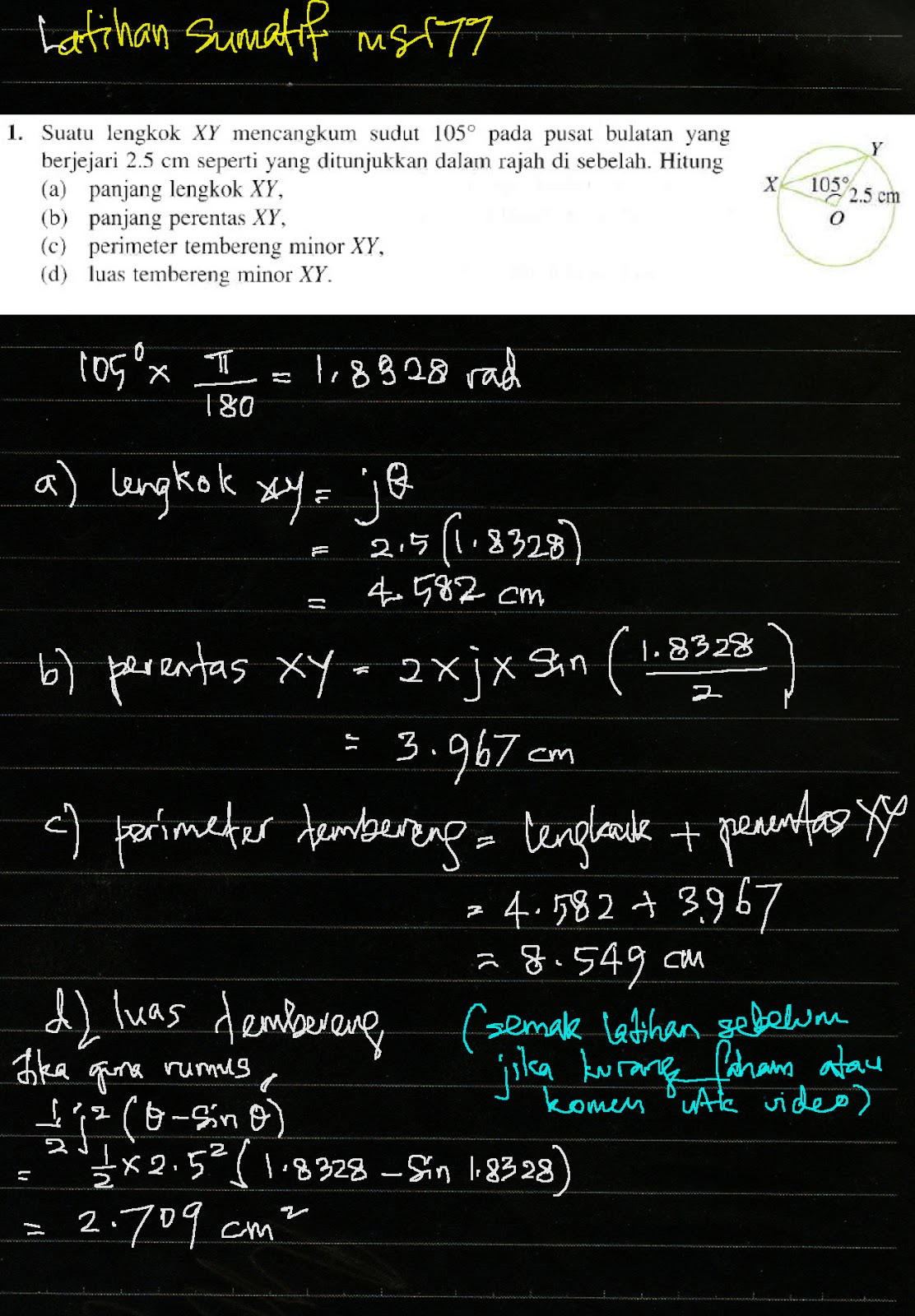 Cikgu Azman - Bukit Jalil: F4 Add Math Bab 8 Sukatan 