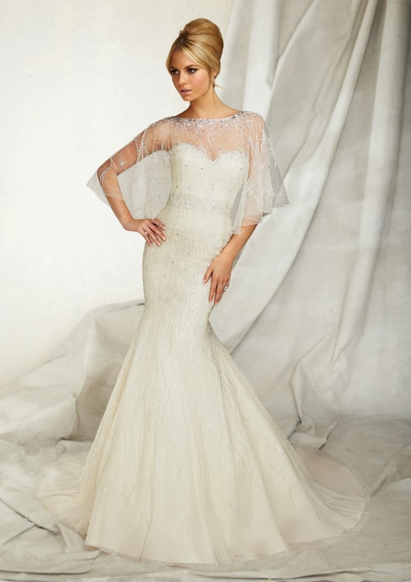 My Wedding  Dress  Chic Wedding  Dresses  with Capes 