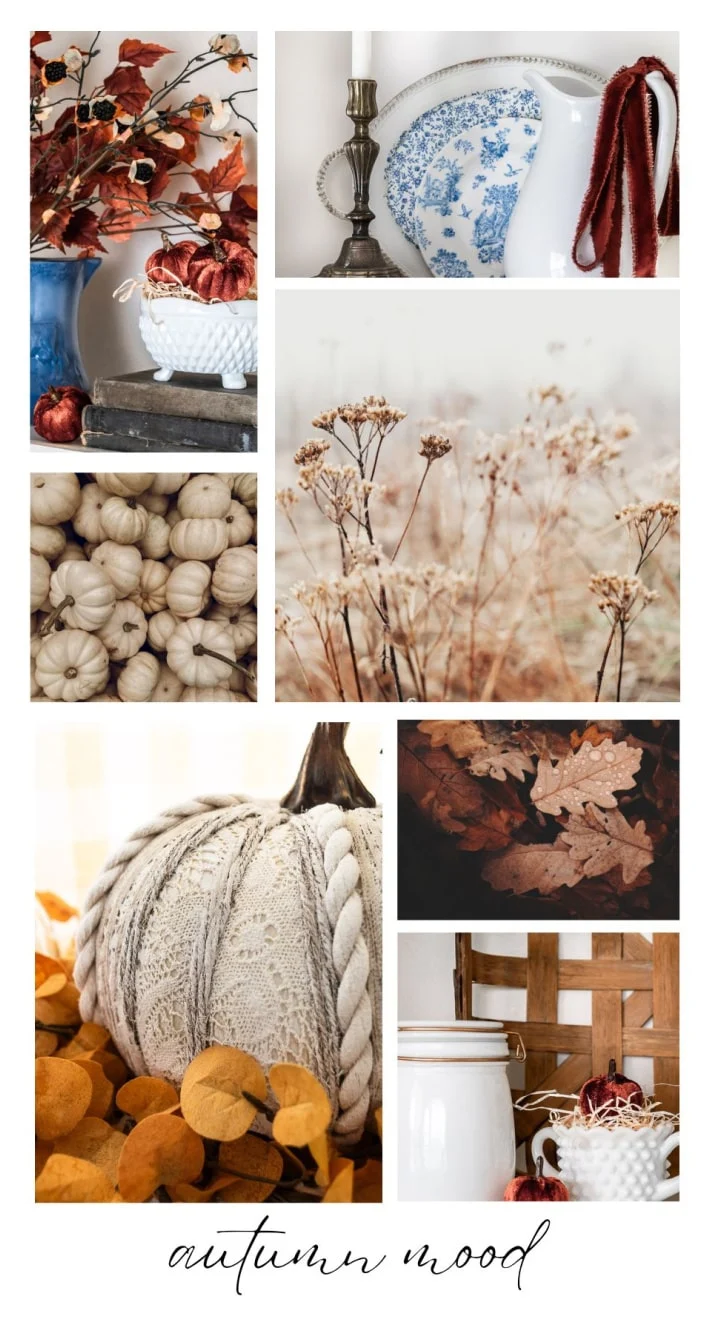 fall decor collage