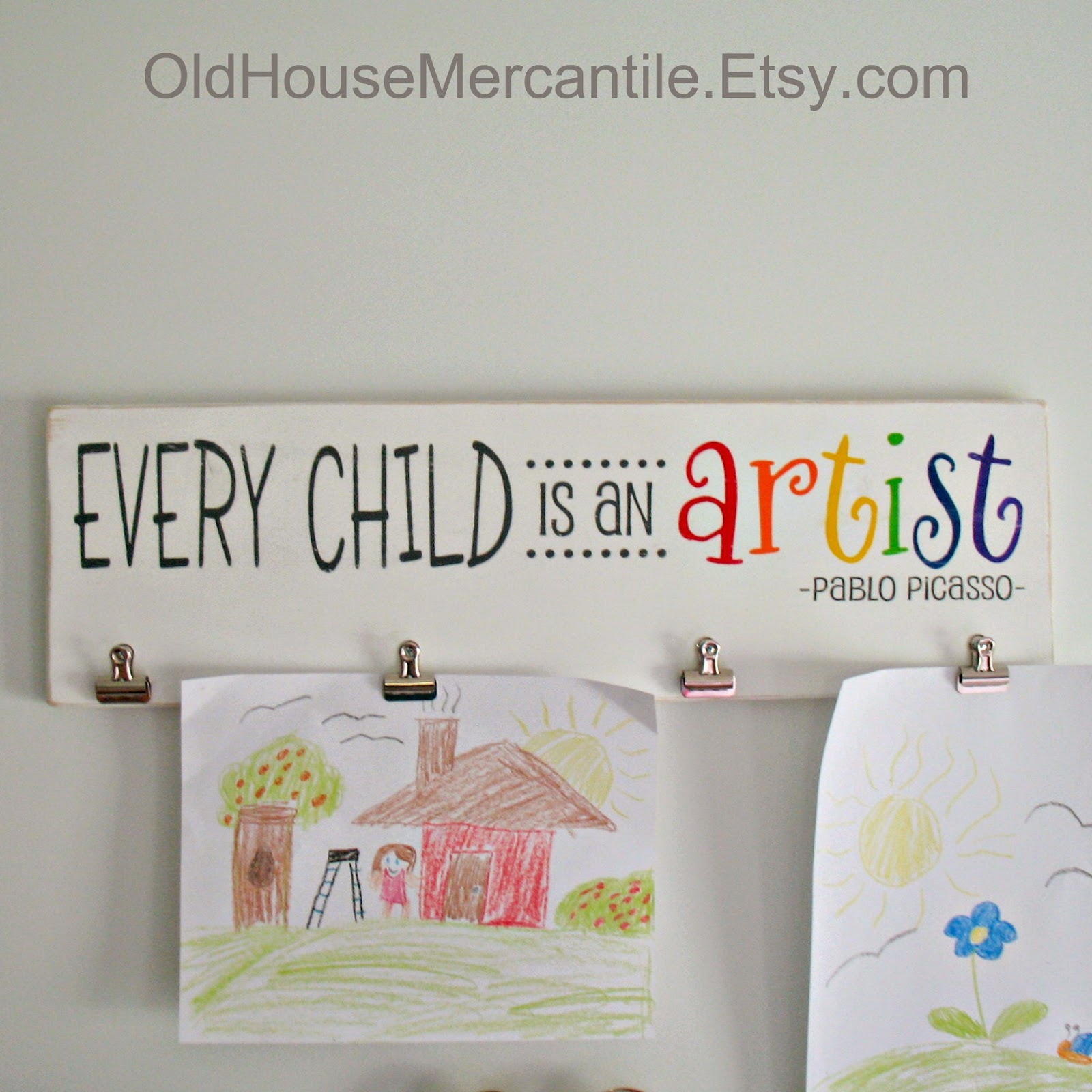 https://www.etsy.com/listing/230965329/every-child-is-an-artist-with-clips