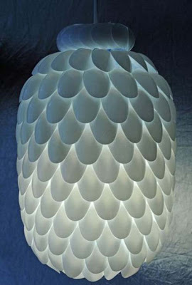 Bocah Kreatif Cara Membuat Lampu  Hias Dari  Sendok  Plastik  