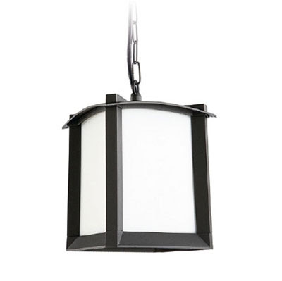 The LX190 Mark Outdoor Ceiling Light, Black Hanging Lantern IP23 rated