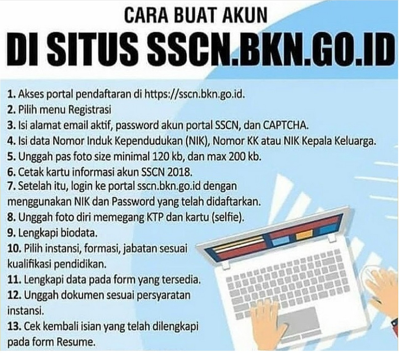 Gagal Registrasi di website sscn.bkn.go.id & Notifikasi Koneksi Sibuk BKN Beri Cara Mudah Daftar CPNS 2018