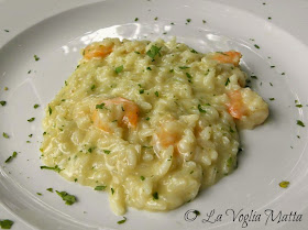 risotto gamberi e Cartizze