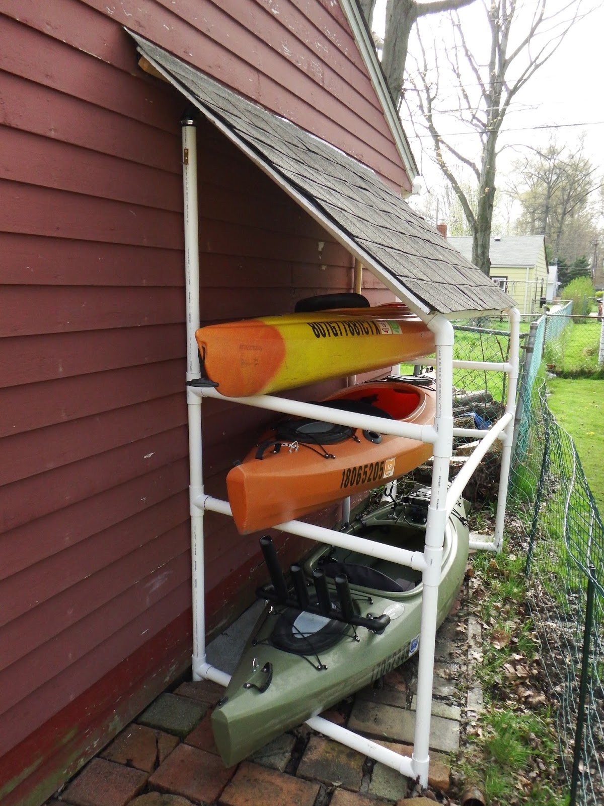 The Northern Spike: DIY Kayak Storage Rack