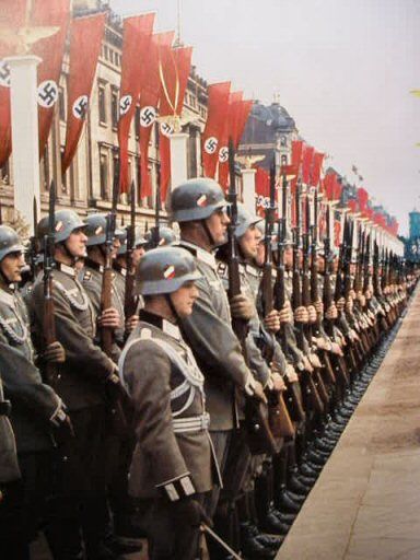 Hitler's birthday, 20 April 1939 color photos of World War II worldwartwo.filminspector.com