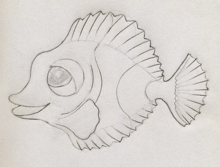 How To Draw Cartoon Fish