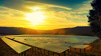 Solar panel sunset (Credit: Shutterstock) Click to Enlarge.