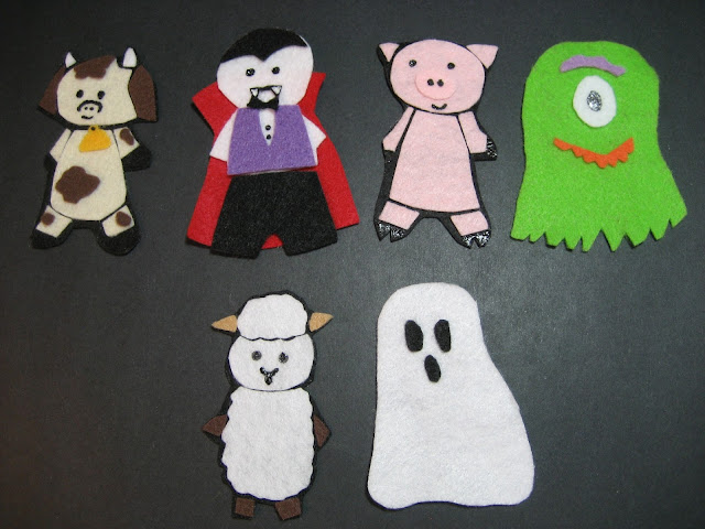 Felt Halloween Animal Costumes