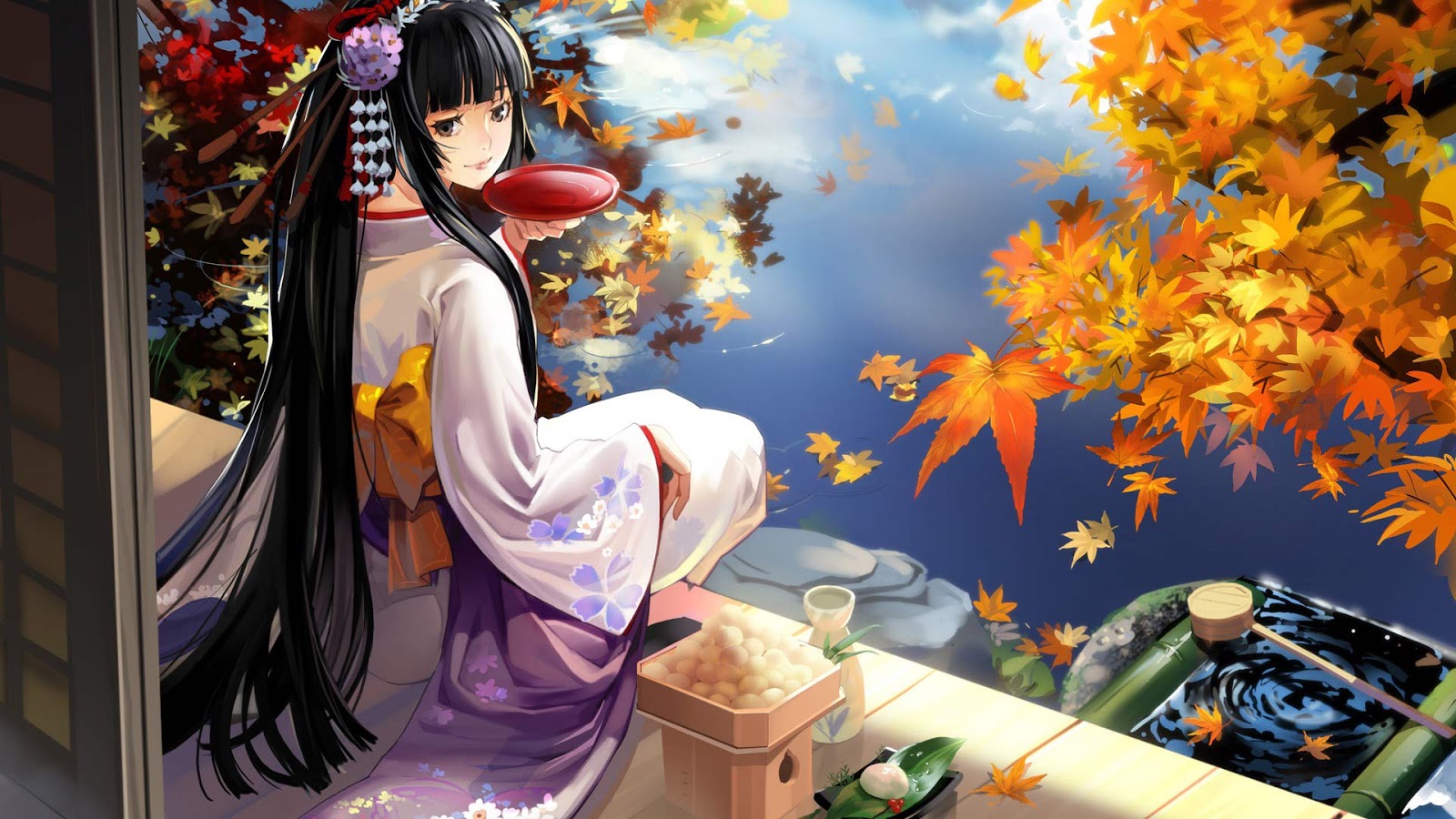 Wallpaper Anime Jepang Stok Wallpaper