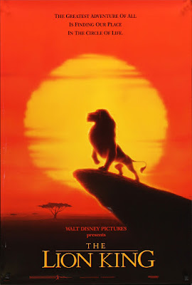 Cartel en inglés de la película El Rey León The lion King