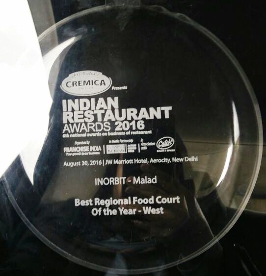 INORBIT MALL, MALAD WINS BEST REGIONAL FOOD COURT OF THE YEAR 