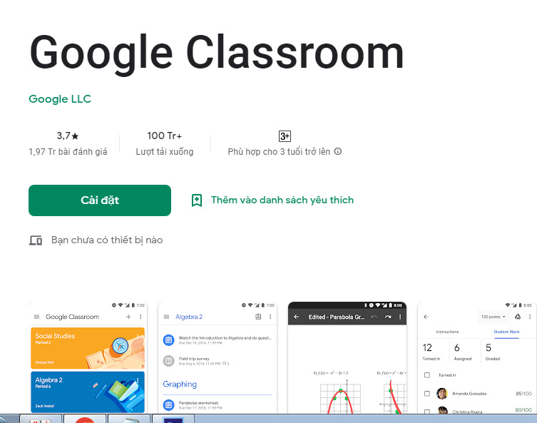 Google Classroom - Tạo và quản lý lớp học trực tuyến c