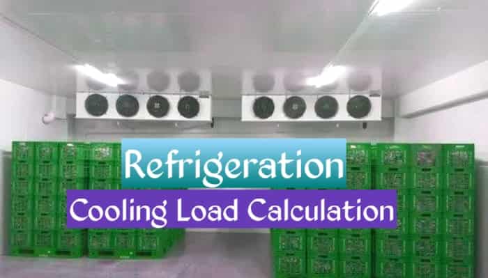 Cooling load calculation dairy