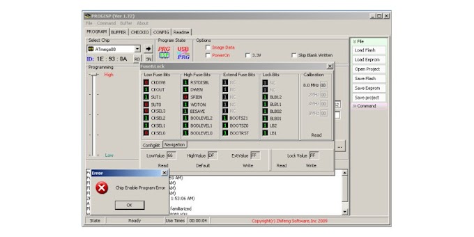 Hướng dẫn sửa lỗi do set sai Fuse Bit avr (atmega8, atmega328...)