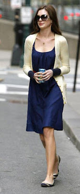 Anne Hathaway  Bride Wars on Gold  This Chic Daytime Look Is From Her Upcoming Movie  Bride Wars