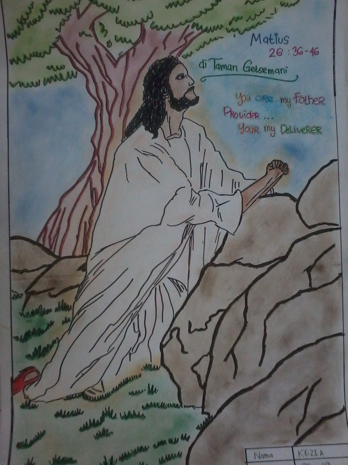 KREATIF: Yesus Berdoa di Taman Getsemani