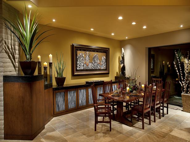 Africaninspired Dining Room