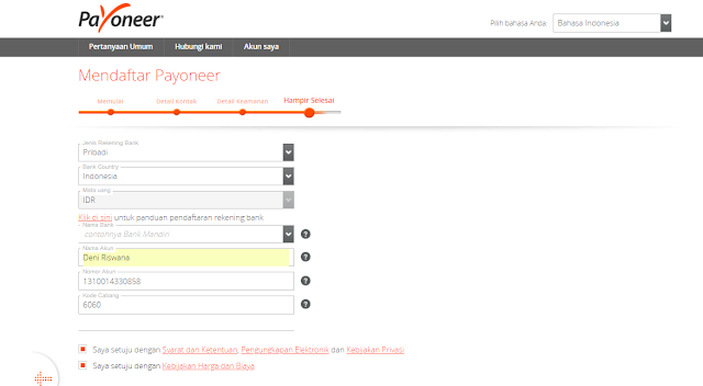 Tutorial Lengkap Daftar Payoneer 2018 - Riswan.net