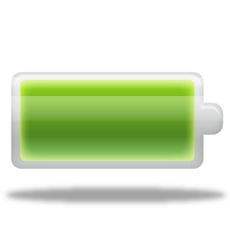 smartphone full battery computer generated icon