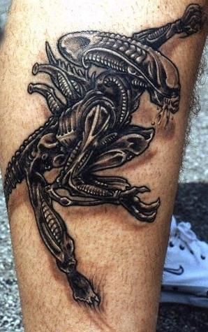 Tattoos On Legs. Aliens tribal tattoo designs