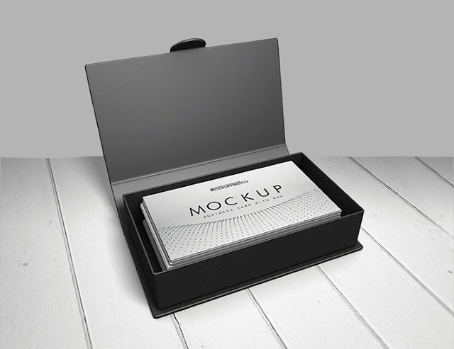 Download Elegant Business Card Design With Box Mockup Free Download ...
