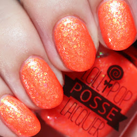 Lollipop Posse Lacquer Metaphorical Gin and Juice with top coat