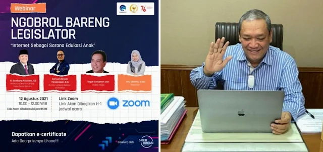 HBK Sapa Konstituen Lewat Webinar "Ngobrol Bareng Legislator"