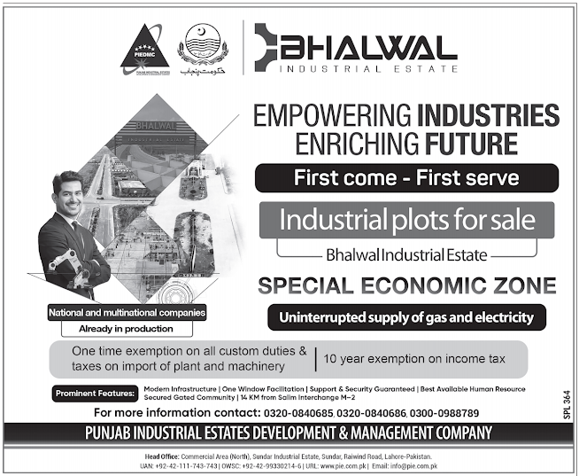 Bhalwal Industrial Estate Special Economic Zone 2024