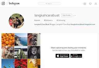 Cara Membuat Instagram Di Laptop