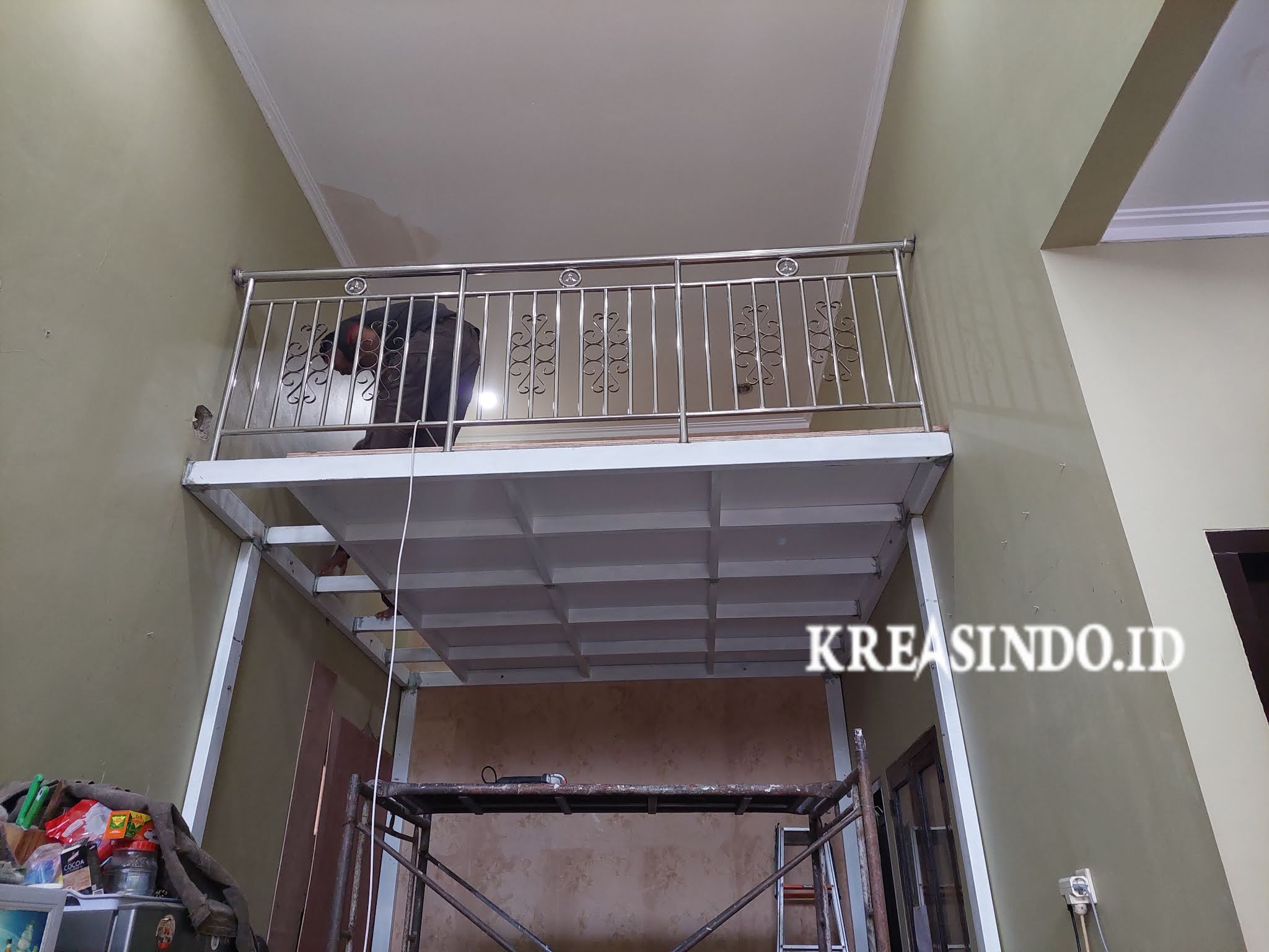 Kuat Awet Kokoh dan Tahan lama Mezzanine keren pesanan Ibu Siska di Permata Depok Regency