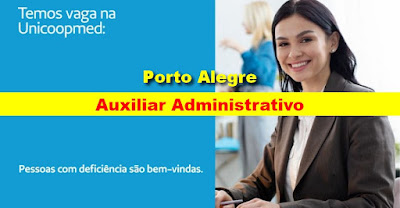Unimed abre vaga para Auxiliar Administrativo em Porto Alegre